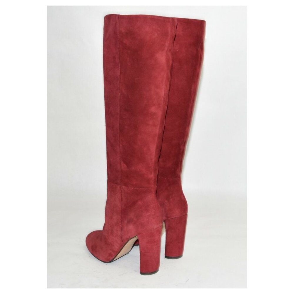 New! VINCE CAMUTO Femmie Tall Shaft Boot Red Suede Size 6.5 M T2 - Picture 5 of 8